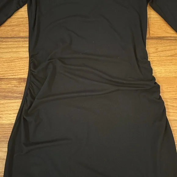 Seraphine Maternity Elegant Black Stretchy Bodycon Dress Sz 4 - Picture 8 of 12